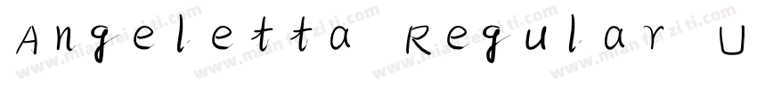 Angeletta Regular Undefined字体转换